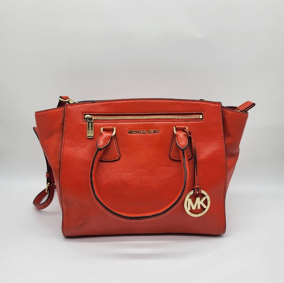 Michael Michael Kors Sophie Large Satchel Mandarin Tote Shoulder Bag - Picture 3 of 16